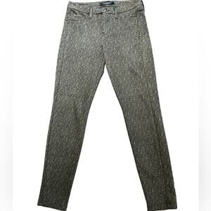 Liverpool Womens 4/27 Brown Herringbone Skinny Jeans Super Soft Neoprene Like